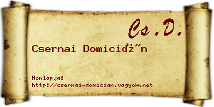 Csernai Domicián névjegykártya